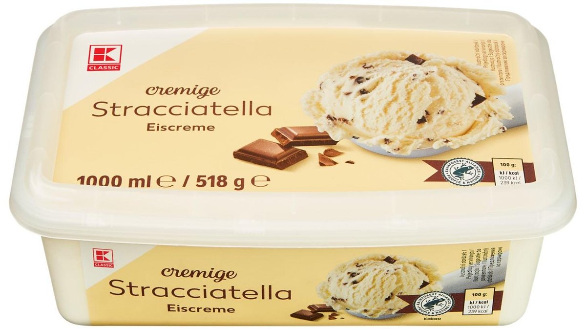 K-Classic Ice Cream with Vanilla and Chocolate Pieces 1000 ml
