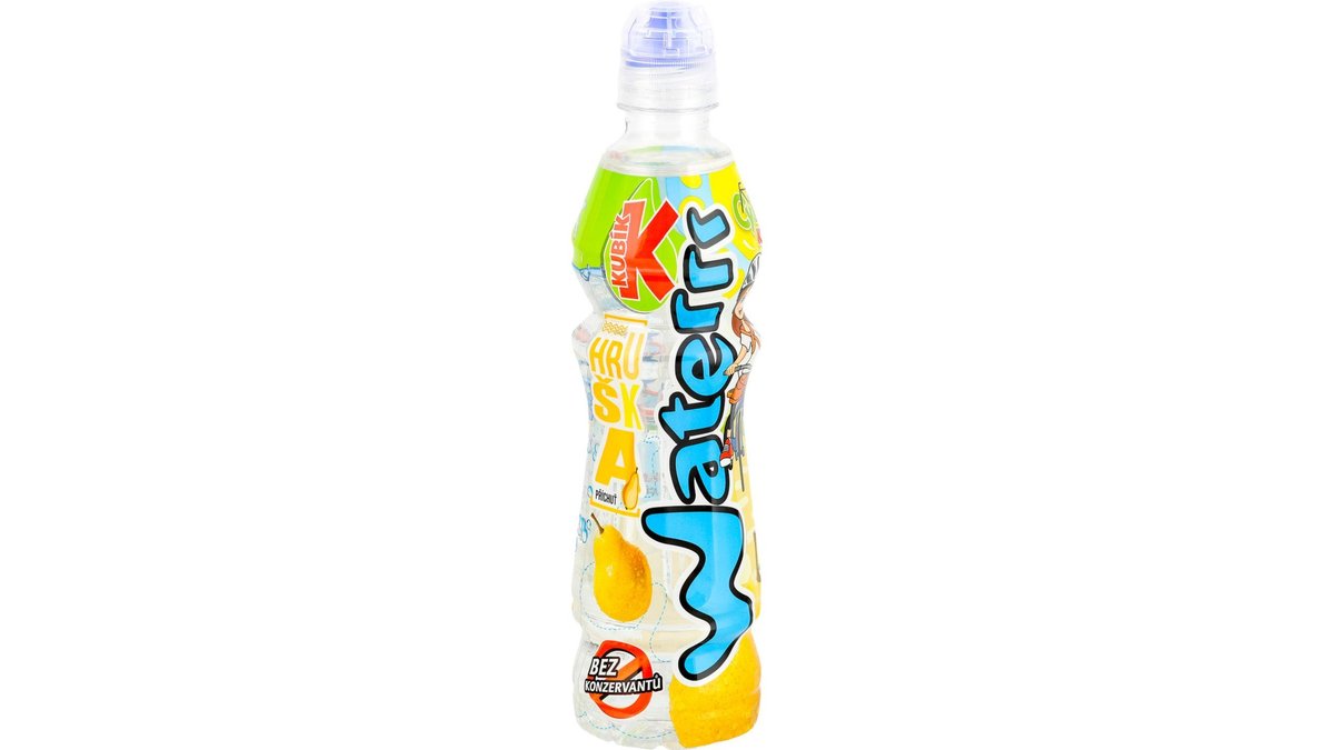 Kubík Waterrr Ochucený nápoj s příchutí hrušky 0,5 l
