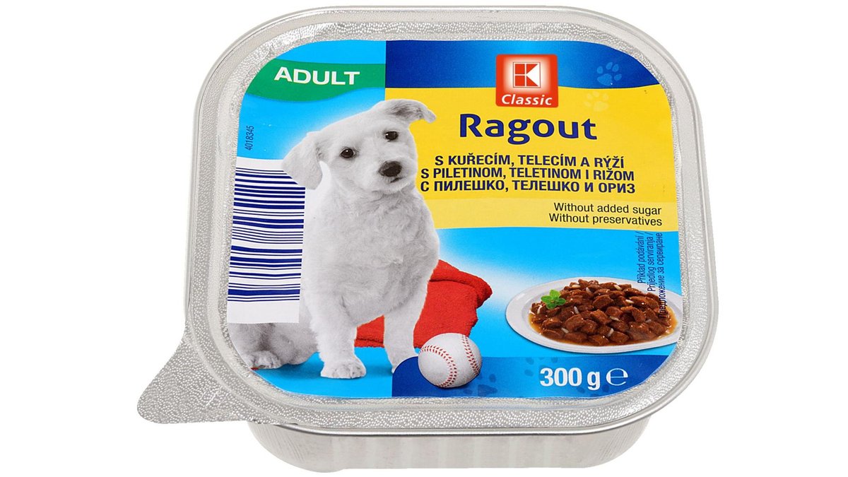 K-Classic Ragú pro psy kuře, tele, rýže 300g