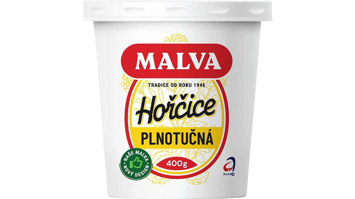 Malva Full Fat Mustard 400 g