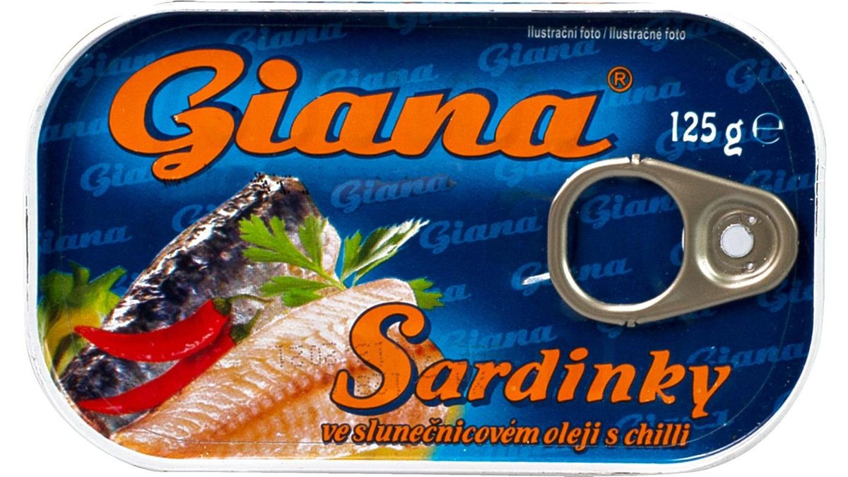 Giana Sardinky v rostl.ol.s.chilli 125/90g