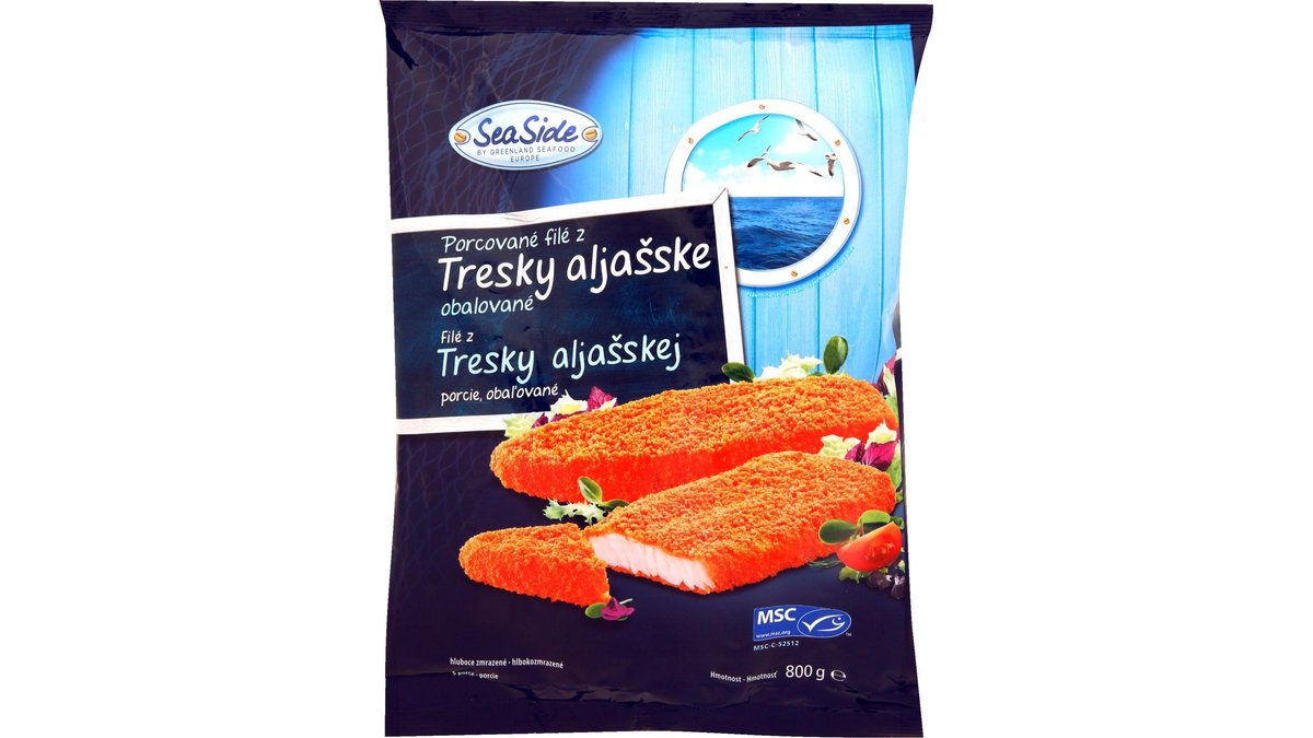Obalované filety z aljašské tresky 800 g