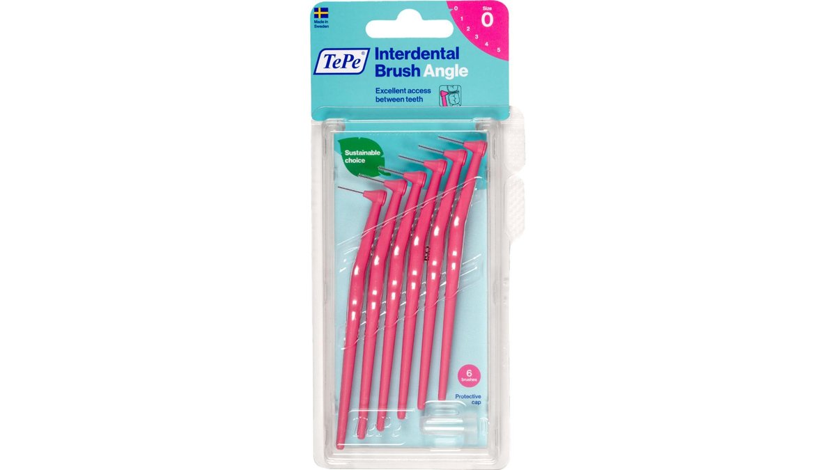 TePe Angle Interdental Brushes 0.4 mm 6 pcs