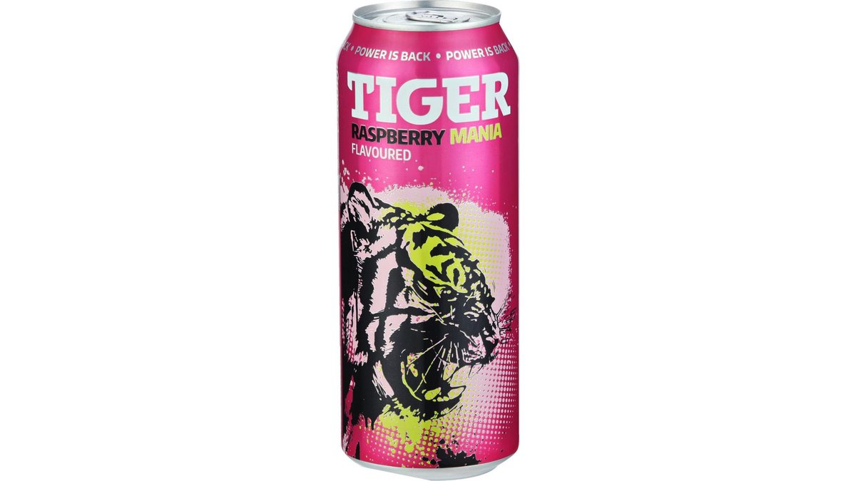 Tiger Energetický nápoj Raspberry mania 0,5 l