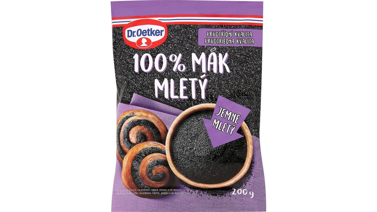 Dr. Oetker Mák mletý 100 % 200 g