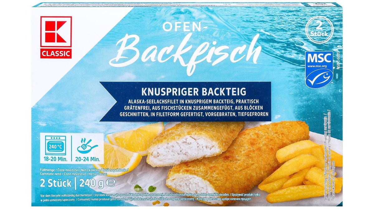 K-CLASSIC Smažená ryba 240 g
