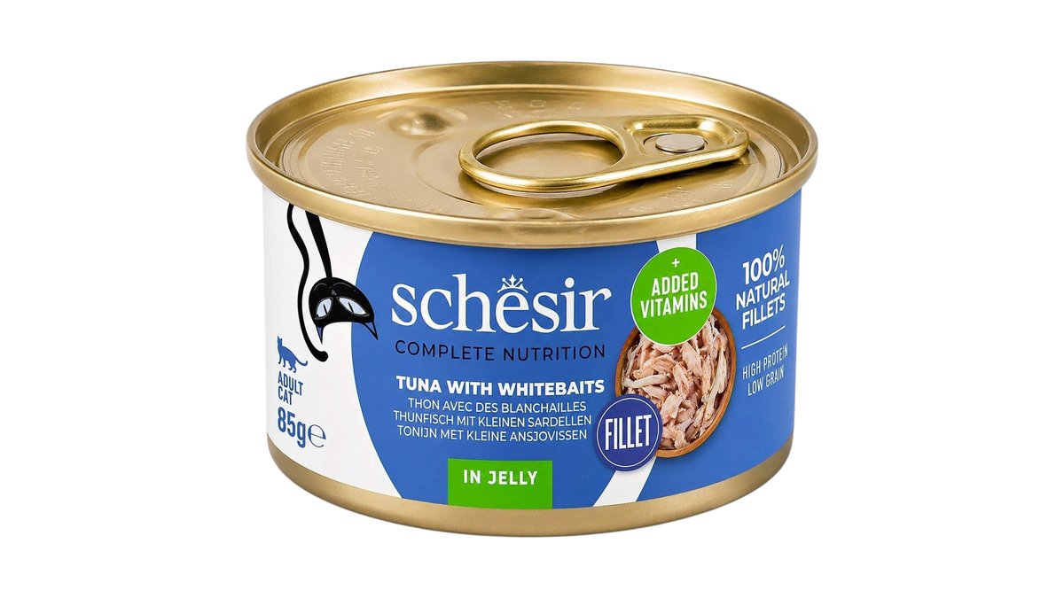 Schesir Complete Nutrition Tuna with Whitebaits in Jelly 85g - Cat Wet Food