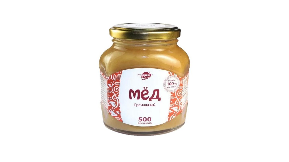 Мед EcoLineFood Гречишный с разнотравьем 500г