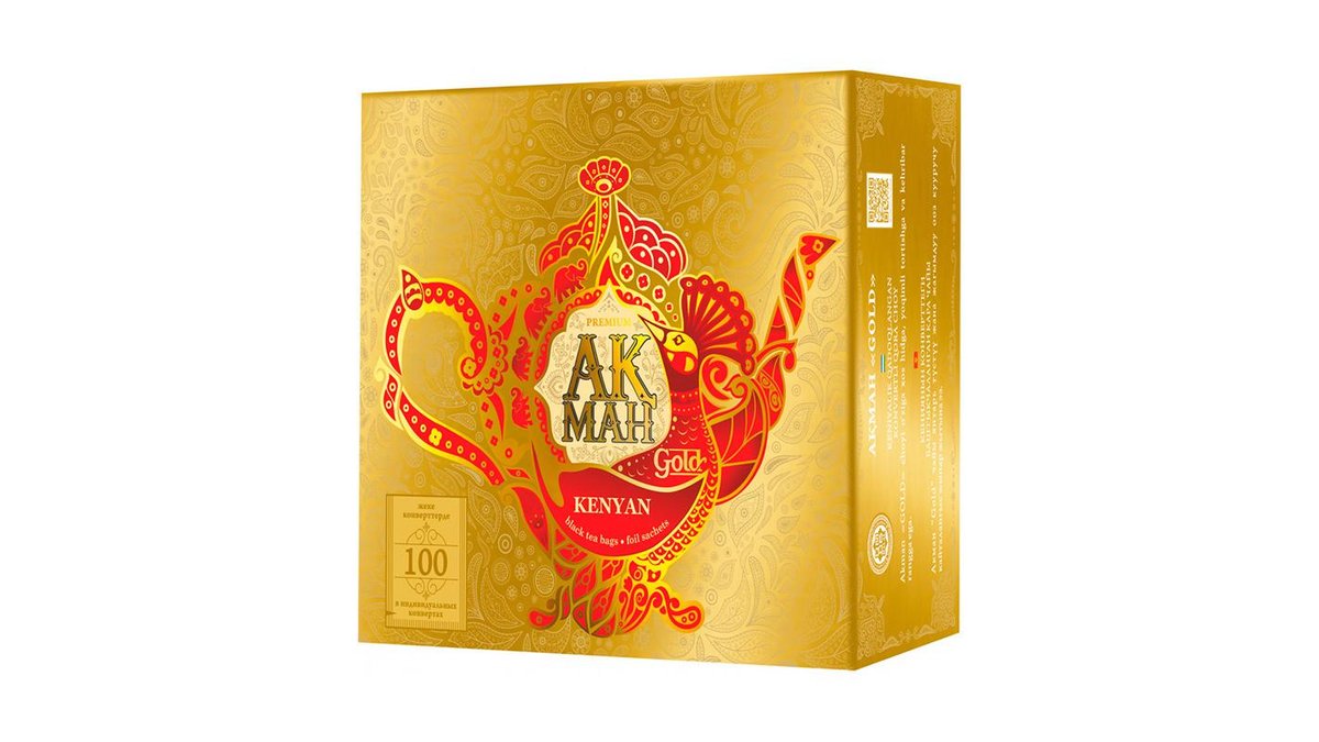 Чай Akman Gold кенийский Premium 100 пакетиков
