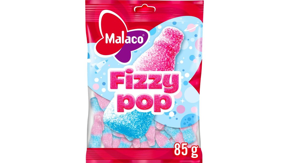 Malaco Fizzypop, 85 g
