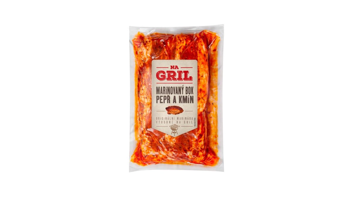 Na gril marinovaný bok pepř a kmín