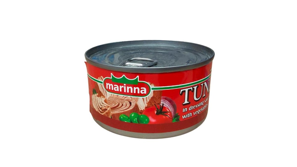 marinna Tuňák kousky v rajčatovém dresinku se zeleninou 185g