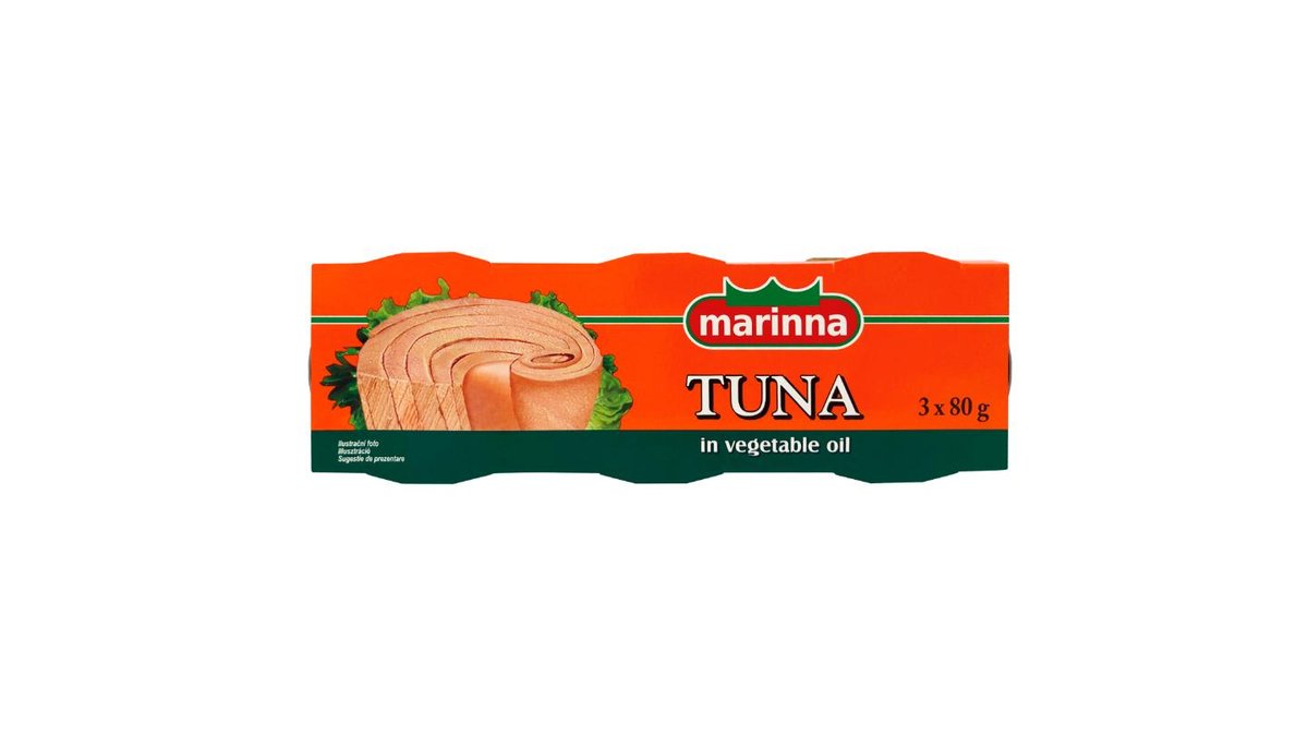 marinna Tuňák celý v rostlinném oleji 3 x 80g