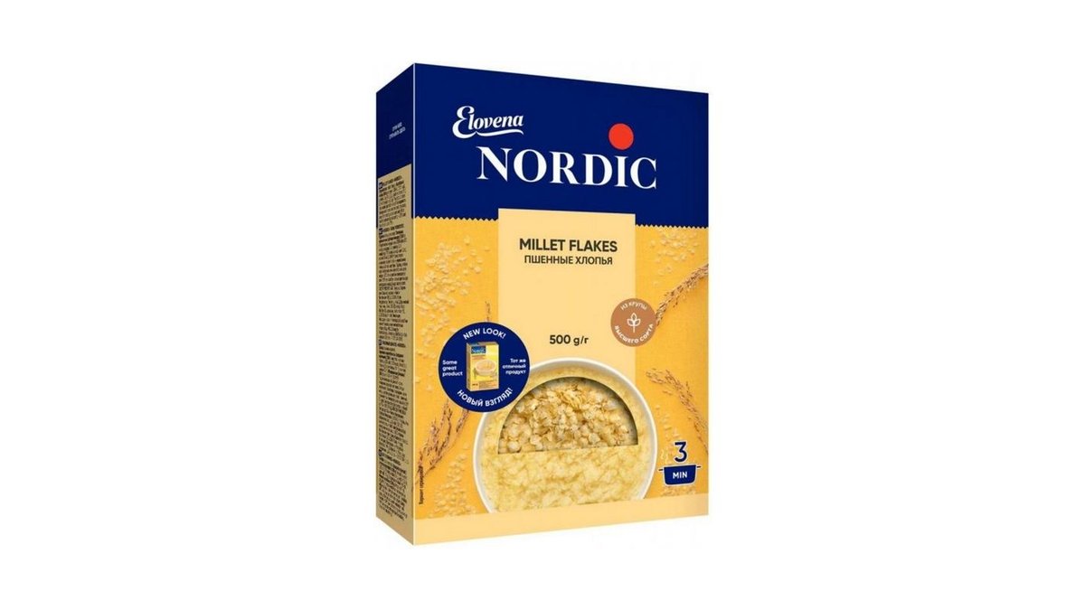 Хлопья Nordic пшенные 500 г