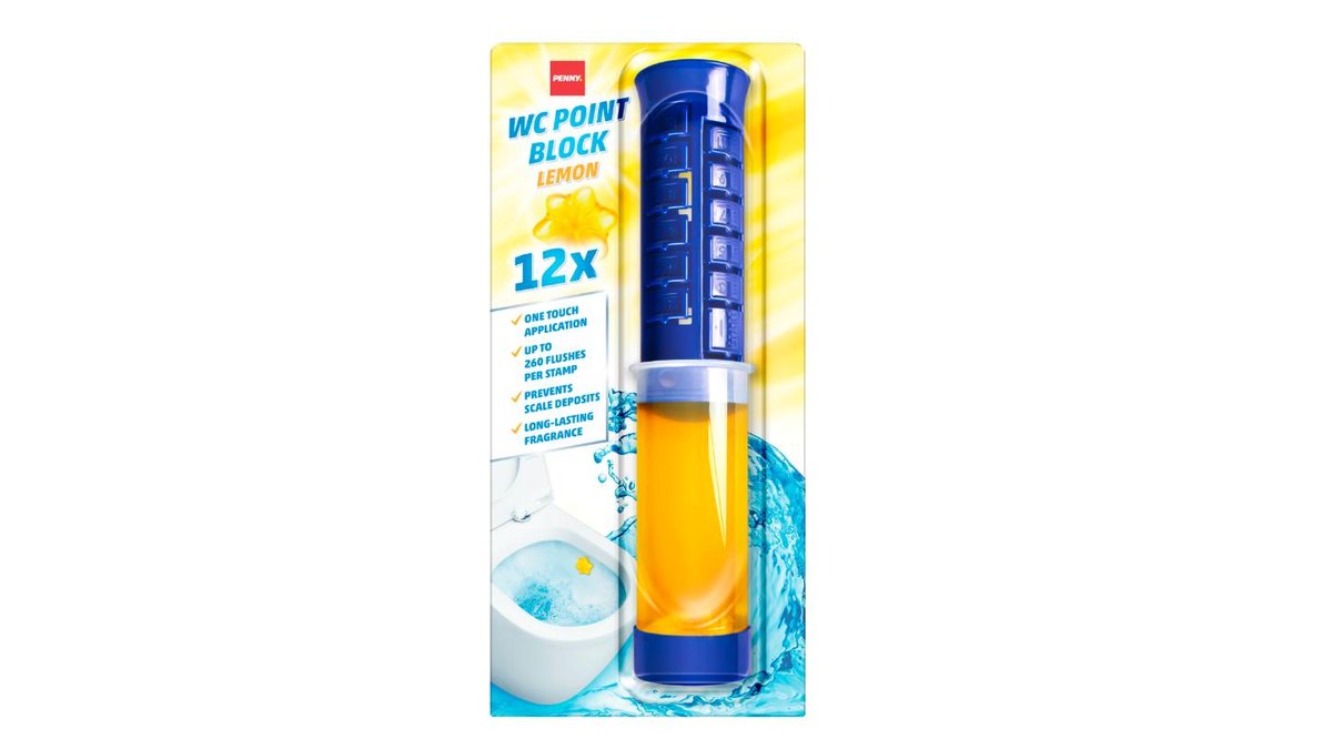 Penny WC blok citronová vůně 75ml