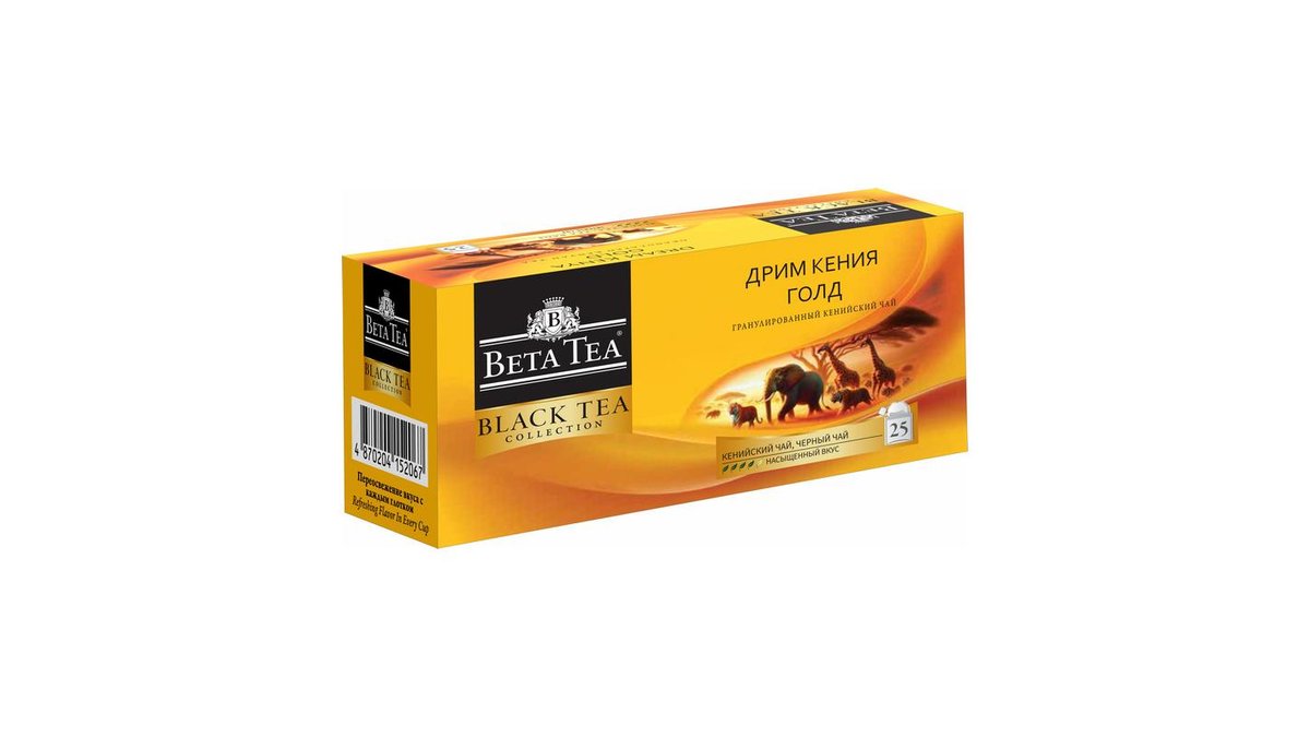 Чай черный Beta Кения Dream Gold 25 пакетиков