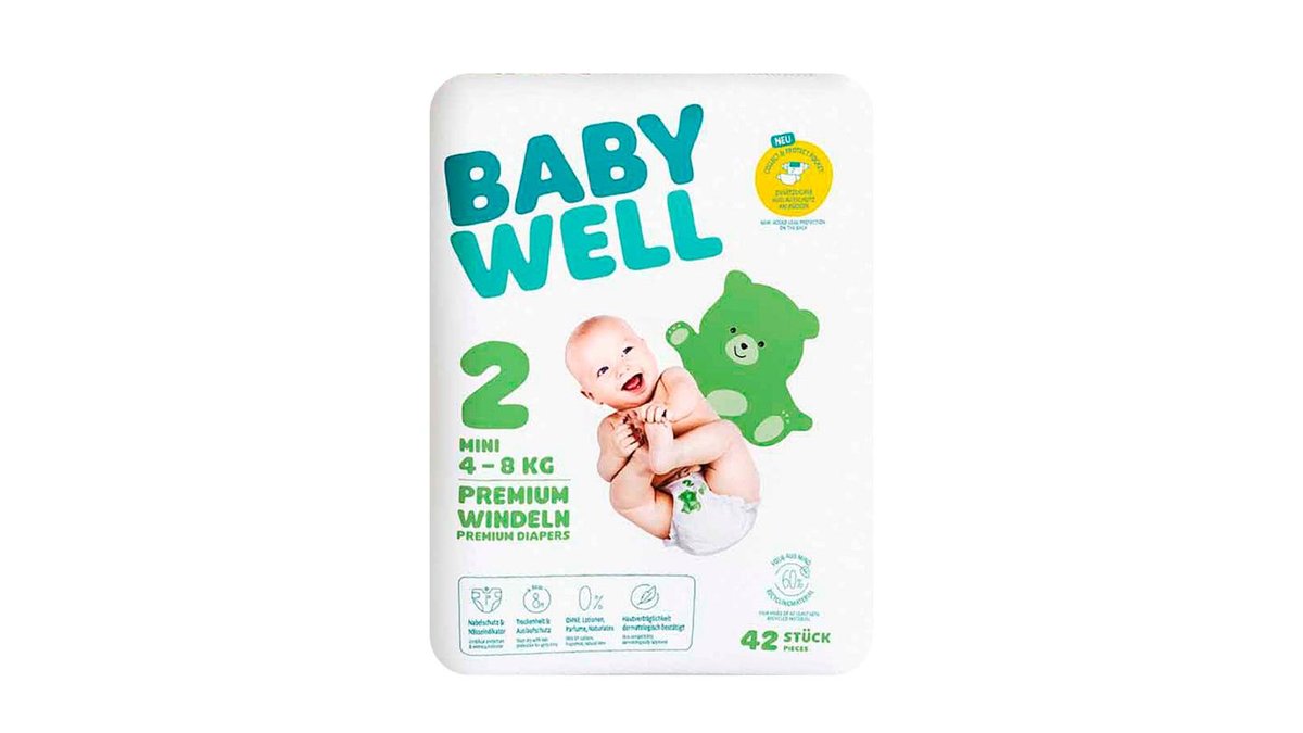 Babywell Premium plenky 2 mini 4-8 kg 42 ks
