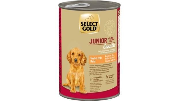 SELECT GOLD Nassfutter Hund Sensitive Junior Huhn und Reis 1x400 g |  Fressnapf - Dsseldorf Lierenfeld | Wolt