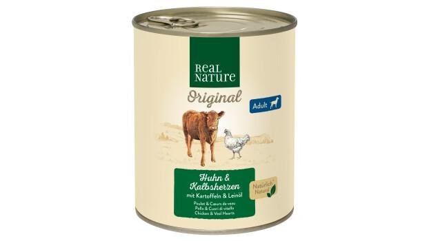 REAL NATURE Nassfutter Hund Adult Kalbsherzen und Huhn 1x800 g | Fressnapf  - Dsseldorf Lierenfeld | Wolt
