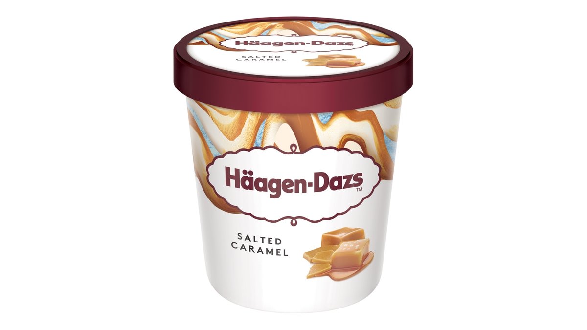 Häagen-Dazs Karamelová zmrzlina smetanová s polevou ze slaného máslového karamelu 460ml