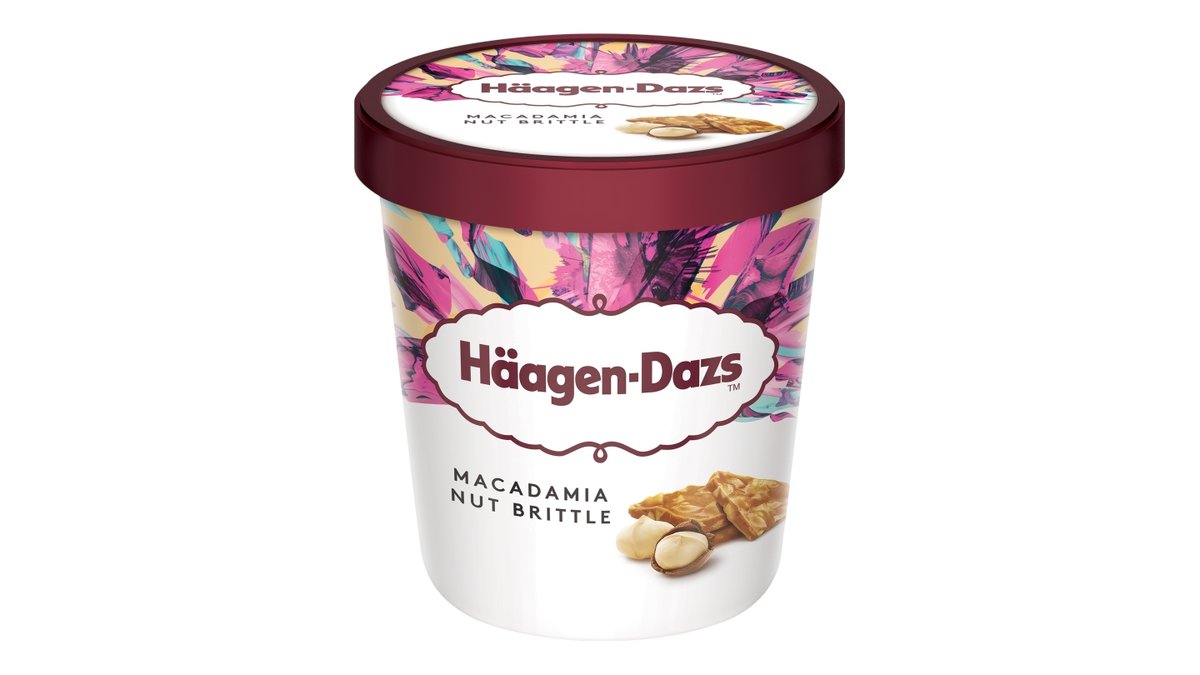 Häagen-Dazs Vanilková zmrzlina smetanová s karamelizovanými makadamovými ořechy 460ml