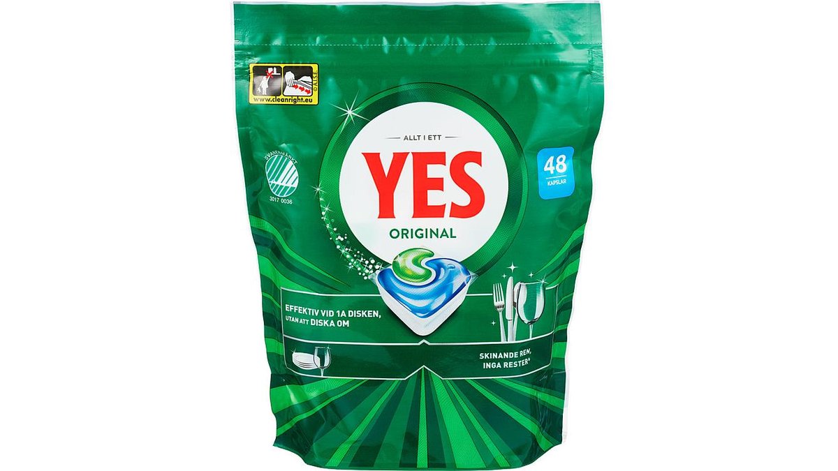 Yes Maskinoppvask Tabletter, 48 stk