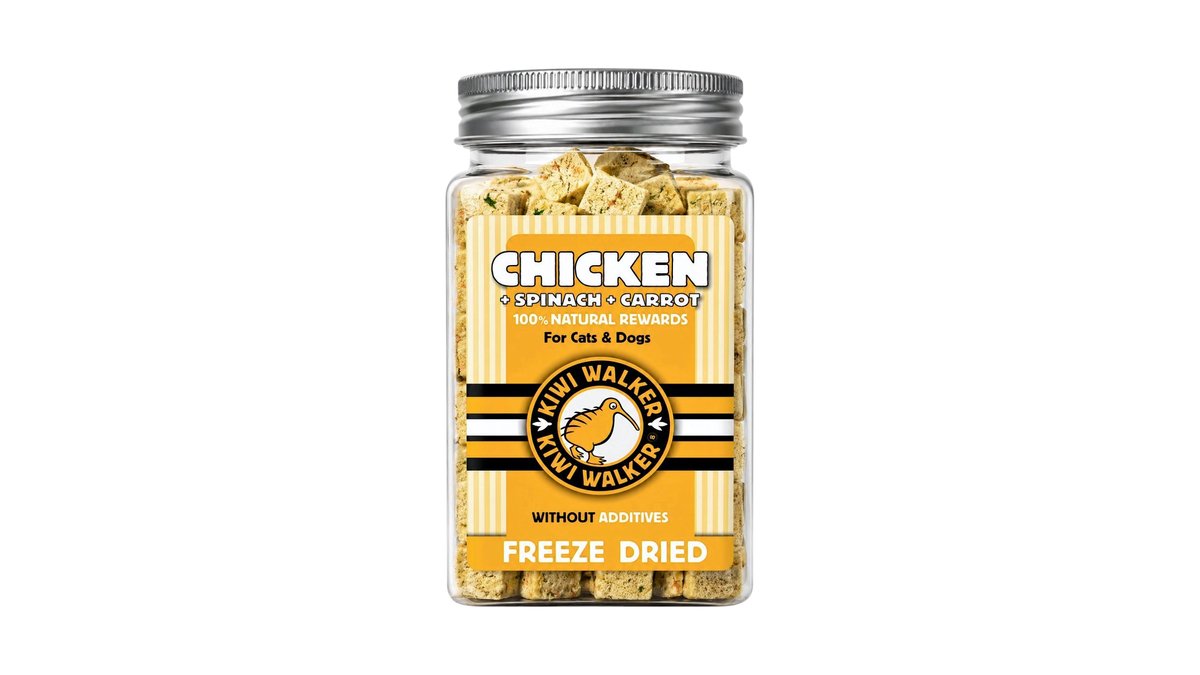 Kiwi Walker Freeze Dried Chicken with Spinach & Carrot Treats 65g