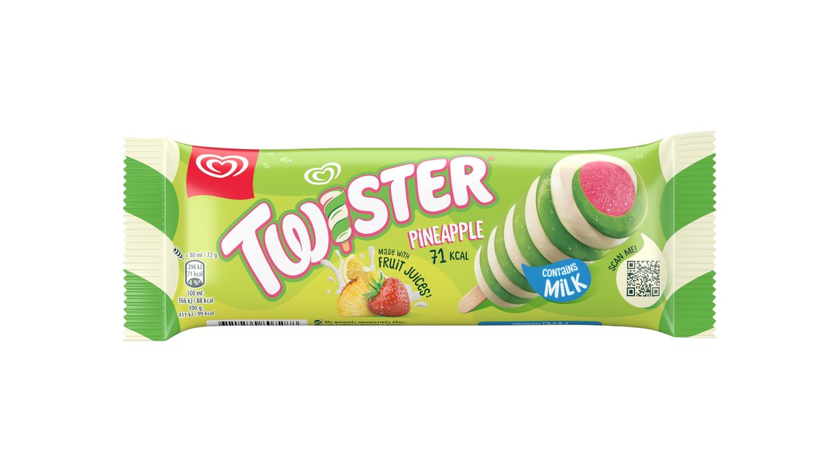 Algida Twister Pineapple, 80 ml