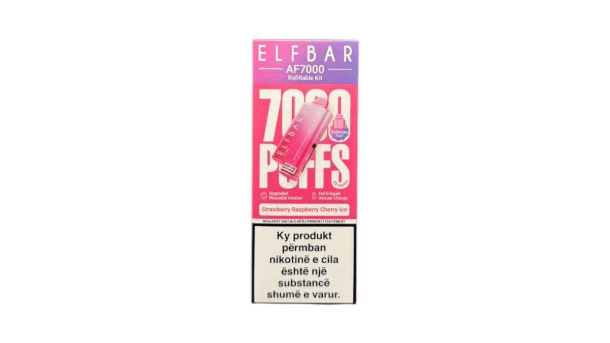 Elfbar strawbery rasbery chery 7000 thithje