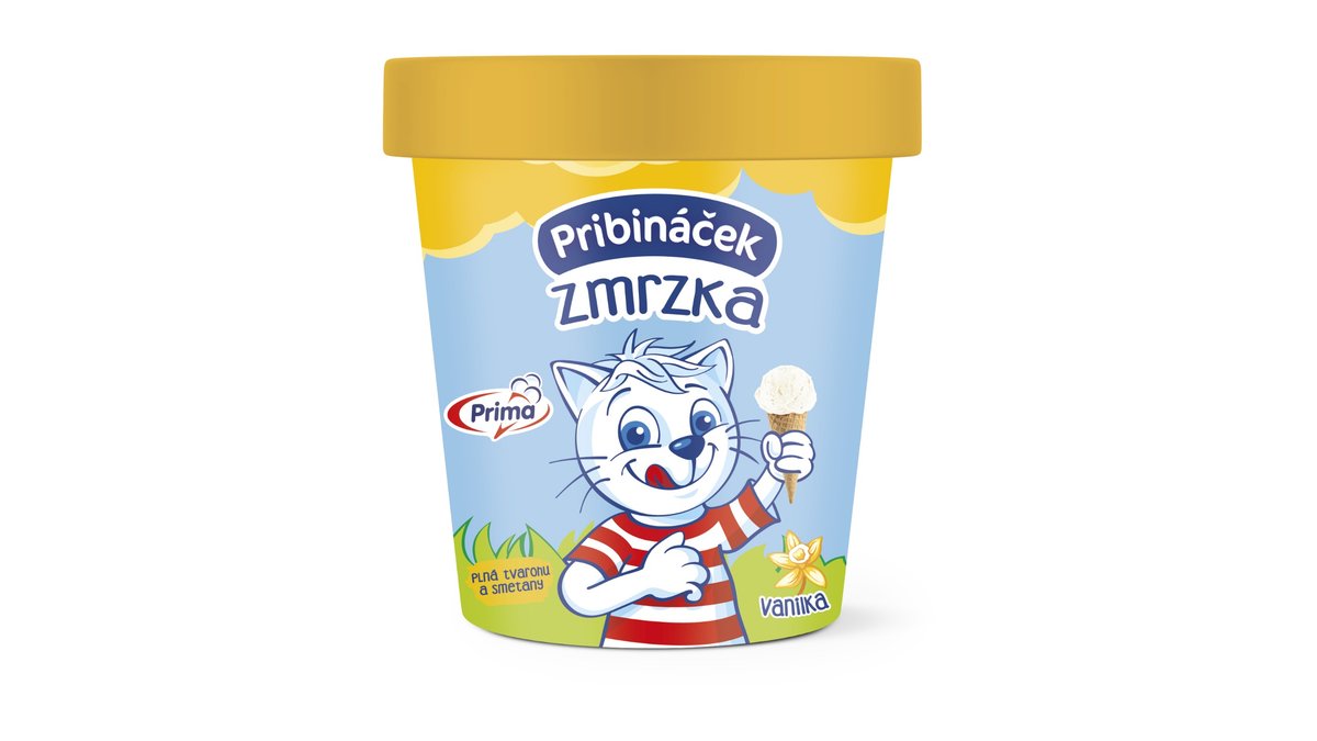 Pribináček tvarohová zmrzlina, 350 ml
