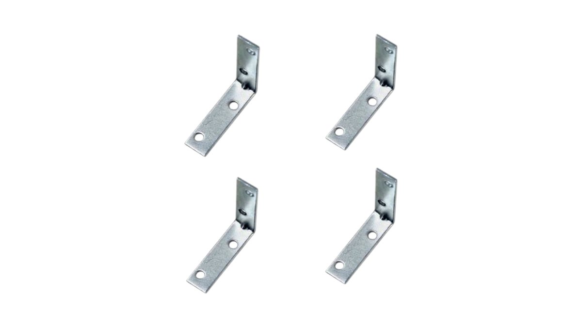 זווית ברזל 2X2 ס"מ (מארז 4 יחידות) - תומך מדף ומחבר פינתי מקצועי לחיזוק רהיטים ומסגרות 🛠️🏆✨ | טמבוריה בשפירא