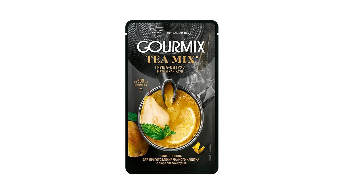 Основа для чая Gourmix груша-цитрус-мята улун 100 г