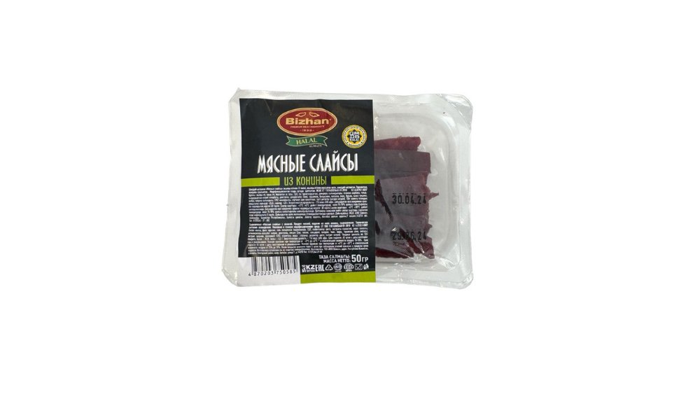 Слайсы МПЗ БИЖАН Мясные с кониной 60г в/у