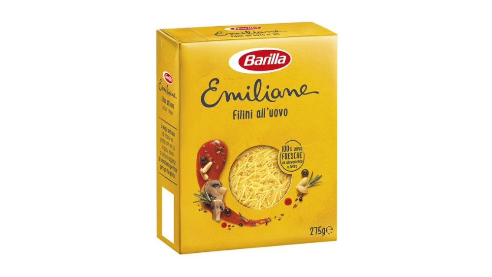 Паста BARILLA Emiliane C яйцом Filini 275г кор