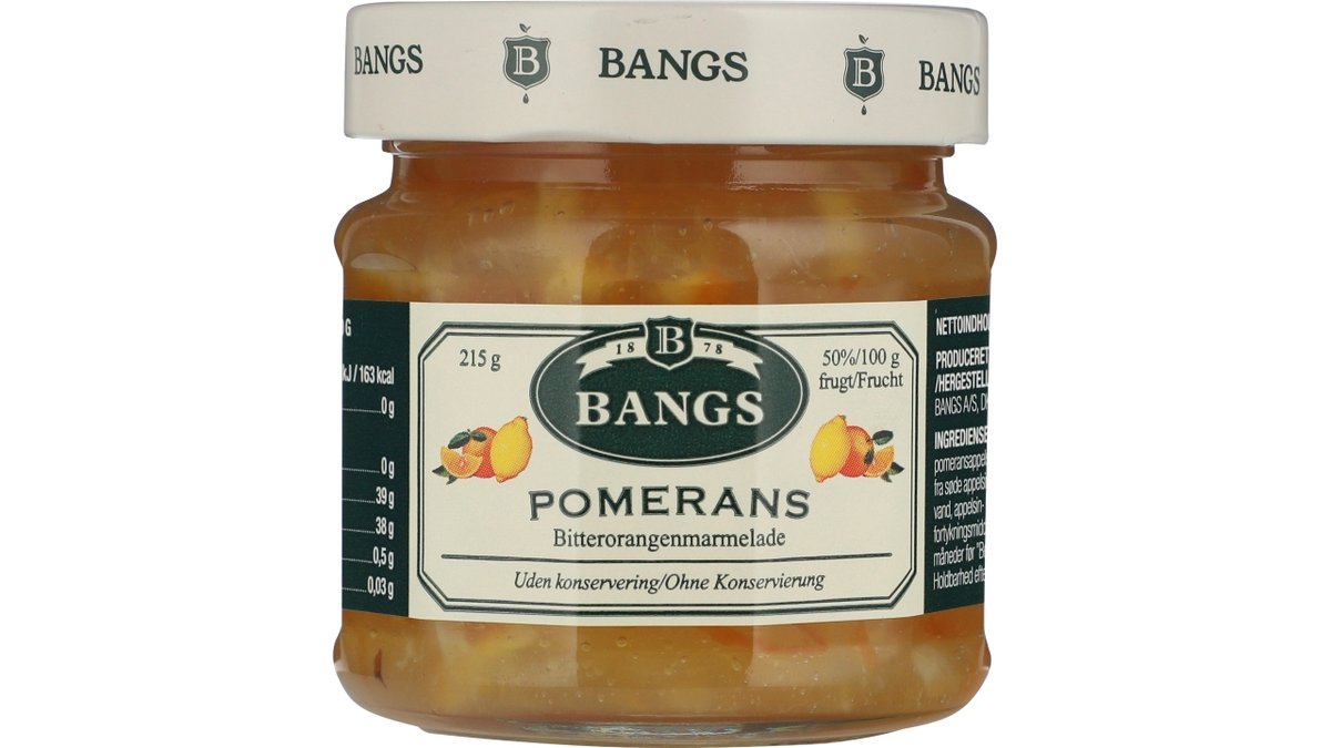 Bangs pomerans marmelade 215 g
