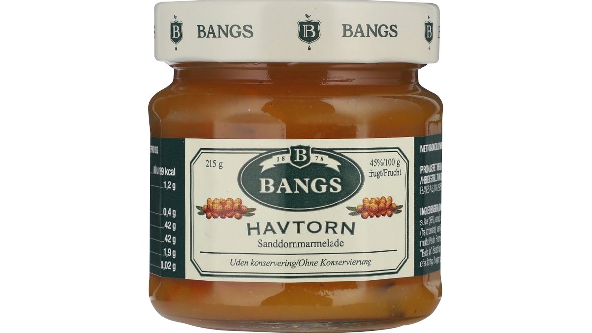 Bangs havtorn syltetøj 215 g