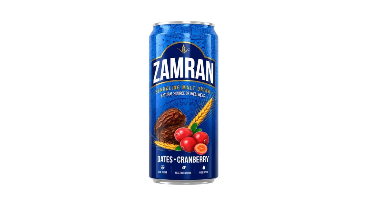 НАПИТОК ZAMRAN СОЛОДОВЫЙ ФИНИК КЛЮКВА 0,45Л Ж/Б