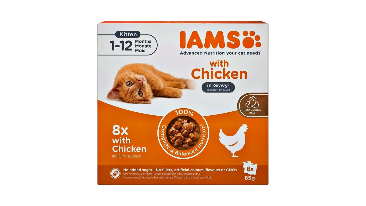 IAMS Kitten Chicken in Gravy Multipack 8x85g