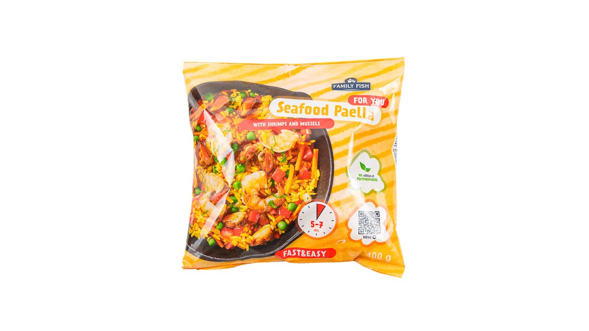 Paella s kozicama i dagnjama 400g