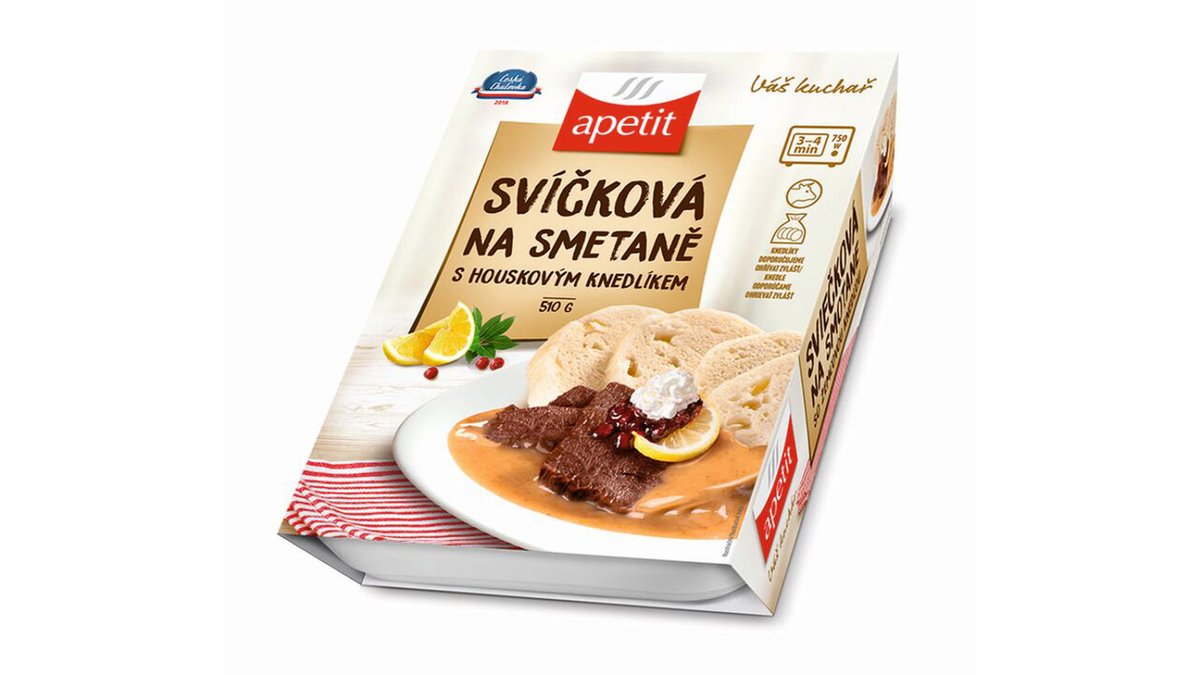 Sviečková na smotane, knedle 510g EP Apetit