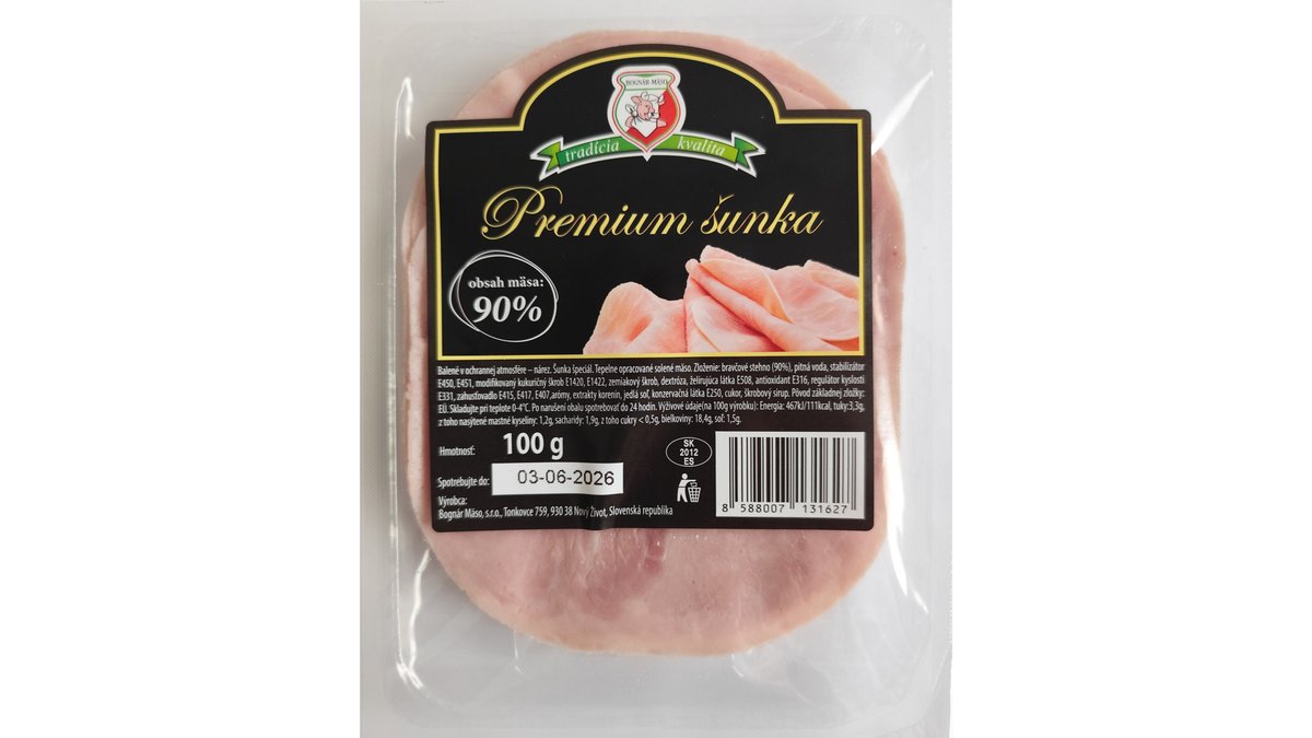 Šunka Prémium 100g BOGNÁR