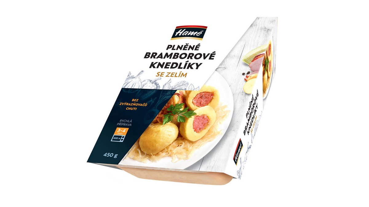 Plnené zemiakové knedle, kapusta 450g HAME