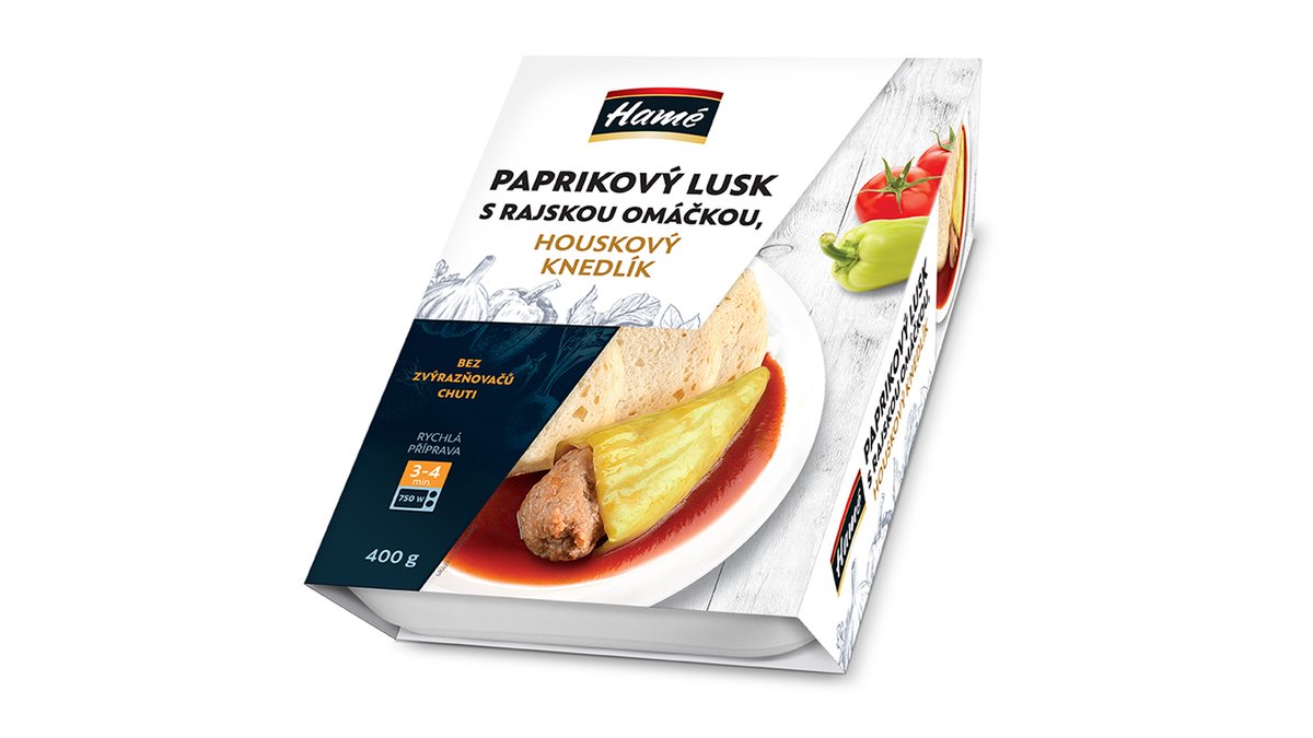 Plnená paprika s paradajkovou omáčkou knedľa 400g