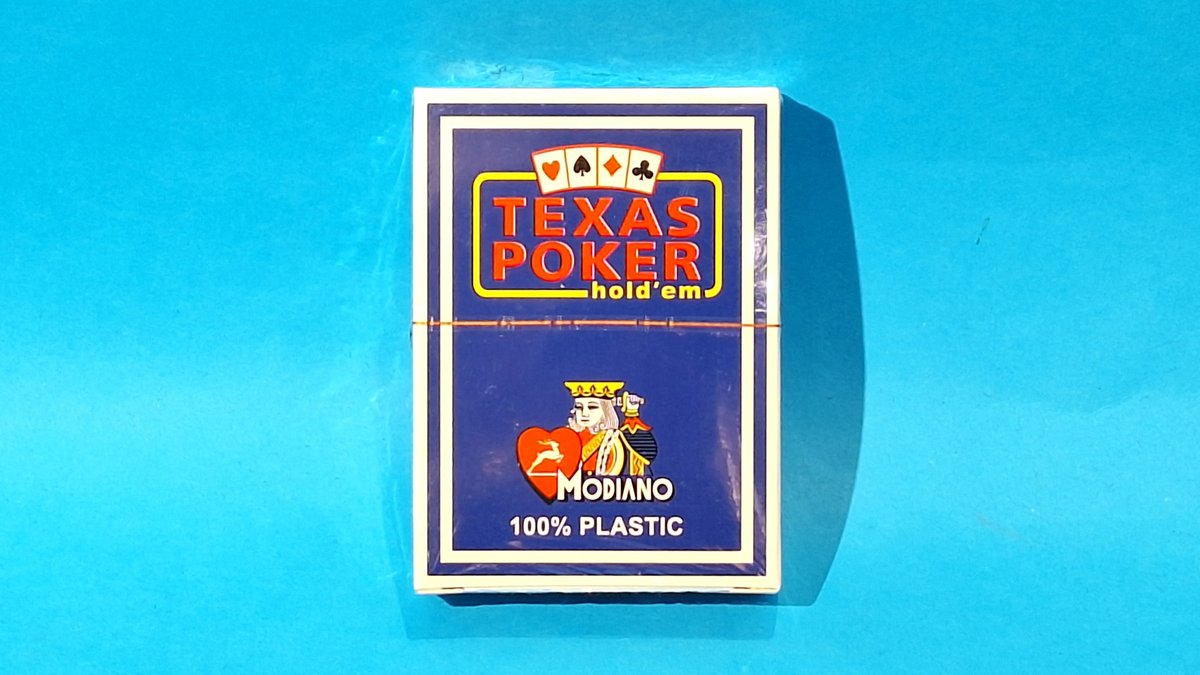 Letra Bixhozi Modiano Texas Poker 100% Plastic - Menu Item