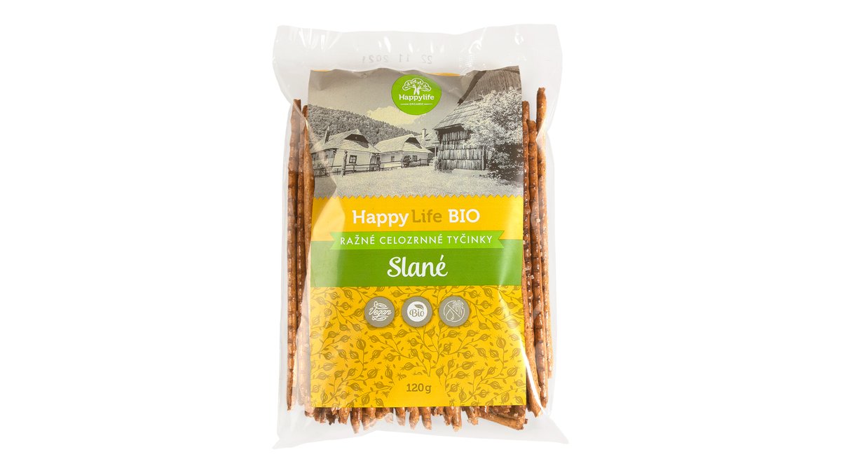 BIO RAŽNÉ CELOZRNNÉ TYČINKY Slané 120g
