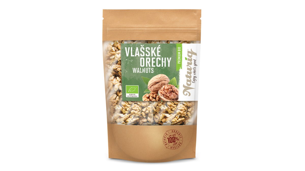 BIO NATURIQ Vlašské orechy jadrá Premium 100g