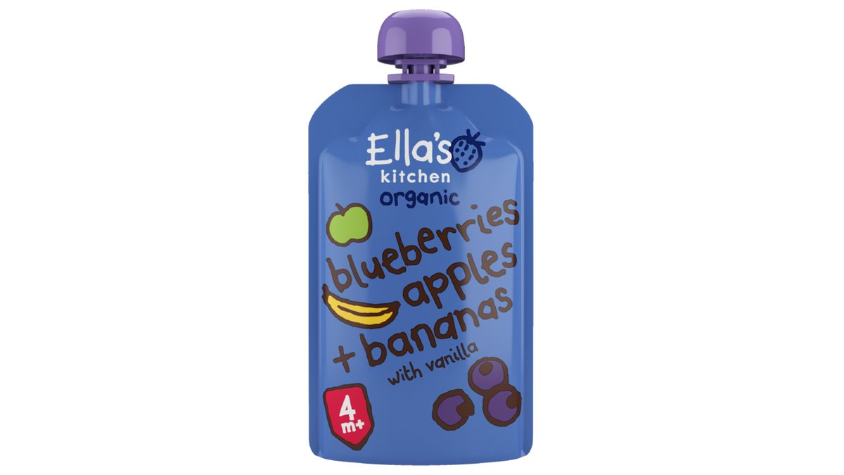ELLA´S Ovocné pyré - Čuč,jablká, ban. a van 120g