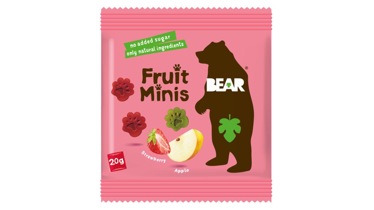 BEAR Jahodovo-jablkové ovocné minis 20g