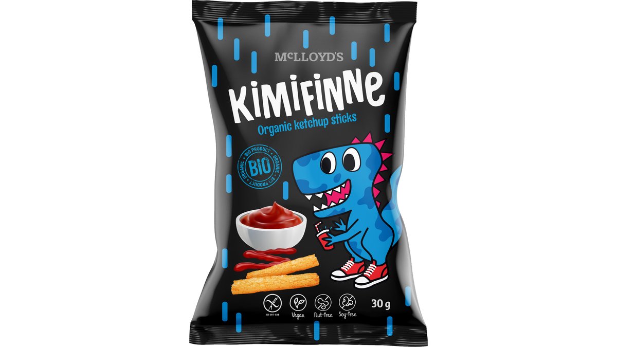 BIO KIMIFINNE Kukuričné tyčinky kečup 30g