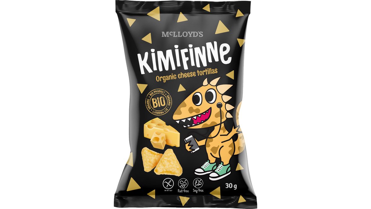 BIO KIMIFINNE Kukuričné tortilly syr 30g